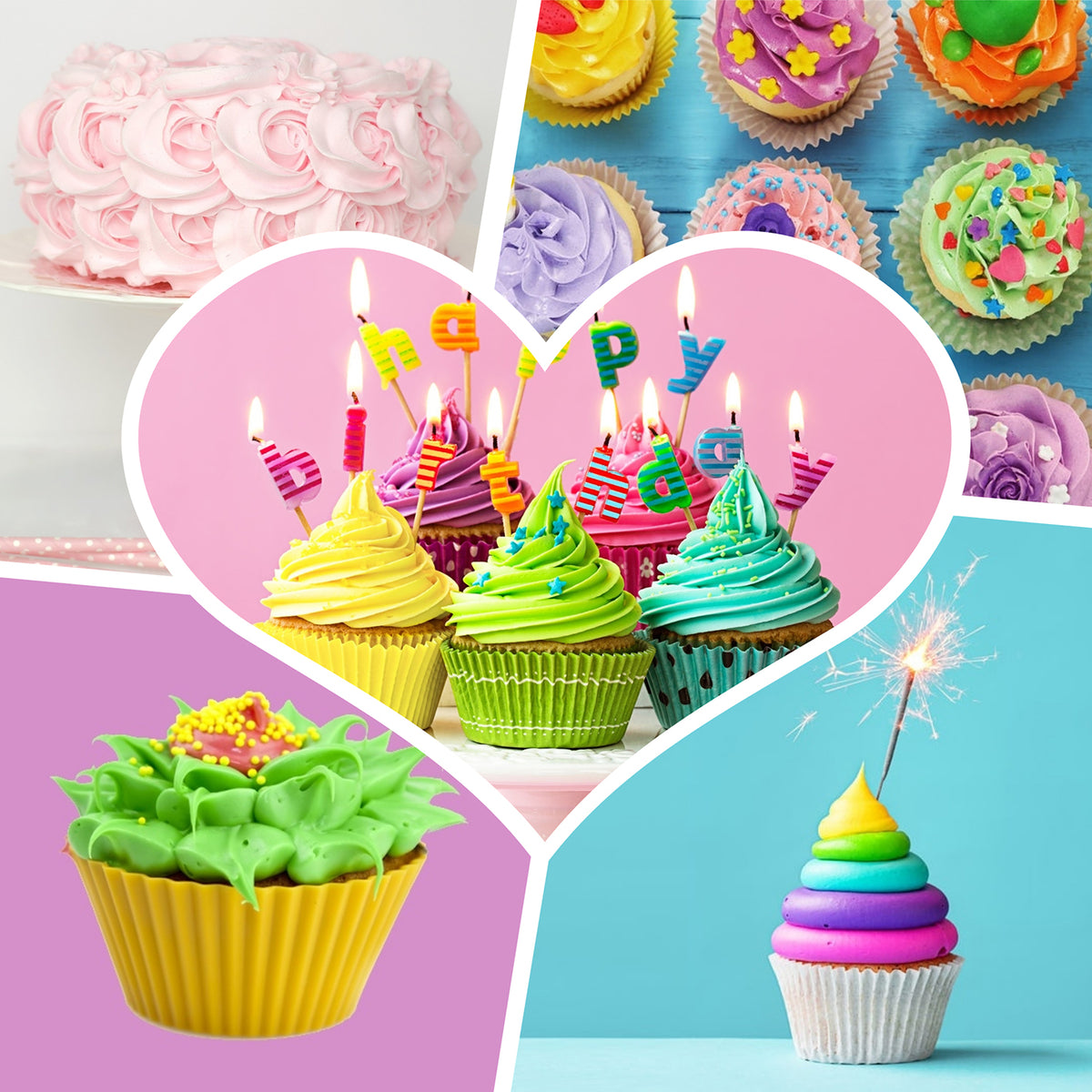 Baumwollspritzbeutel - 2er-Set, 35 cm & 40 cm, wiederverwendbar, ideal zum Verzieren von Kuchen, Muffins und Cupcakes.