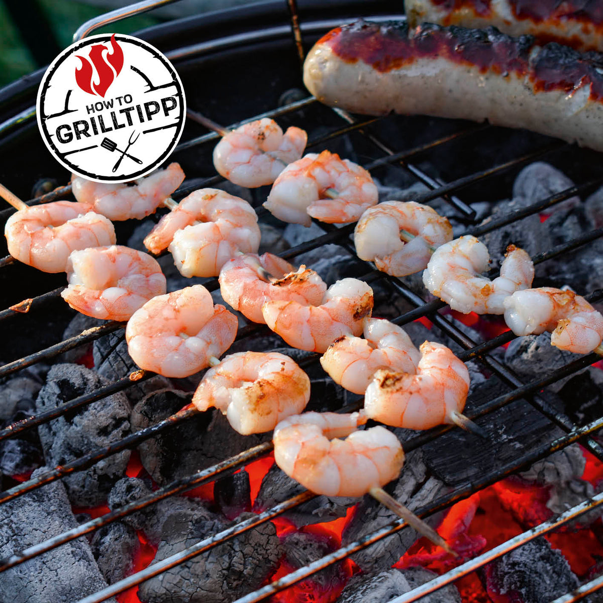 Holzkohle-Kugelgrill mit Grillfläche Ø 41 cm, verchromtem Rost, Kohlerost und praktischem Deckelhaken, ideal für 4-6 Personen.