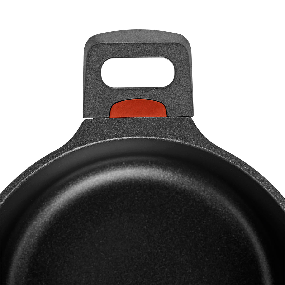 Aluguss-Kochtopf 20 cm - N8WERK Heat Indicator - Midnight Edition mit hitzeempfindlichem Griff und robuster Ilag-Ultimate Beschichtung.