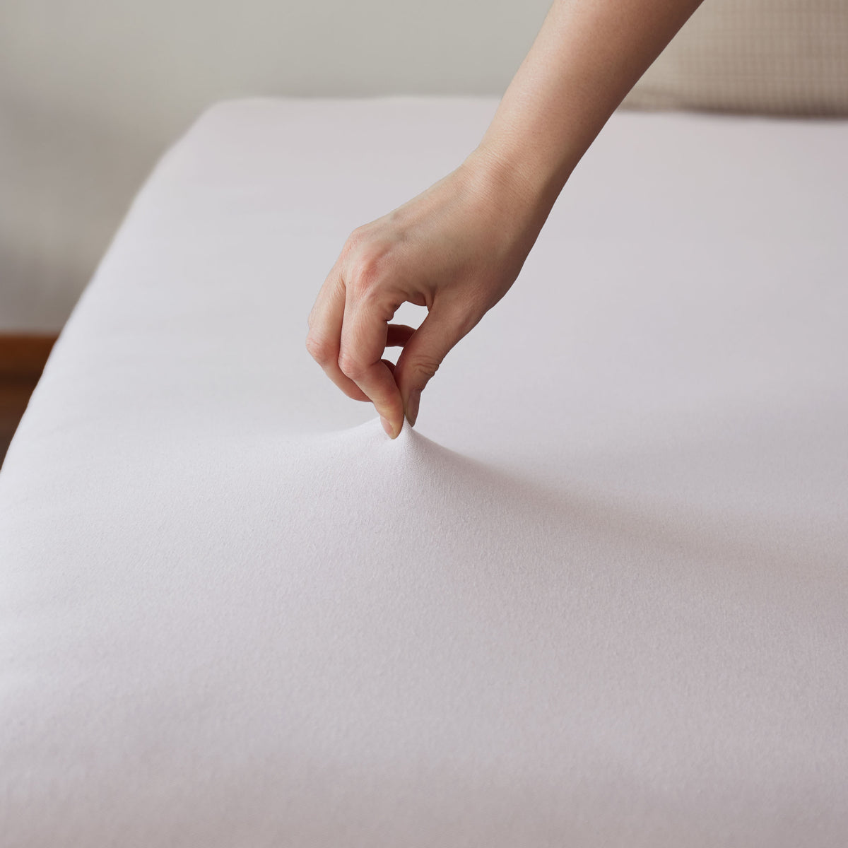 Comfort Jersey Spannbettlaken 160 g/m² 100% Baumwolle 100-120 x 200 cm Weiß, elastisch und weich mit Rundum-Gummizug.