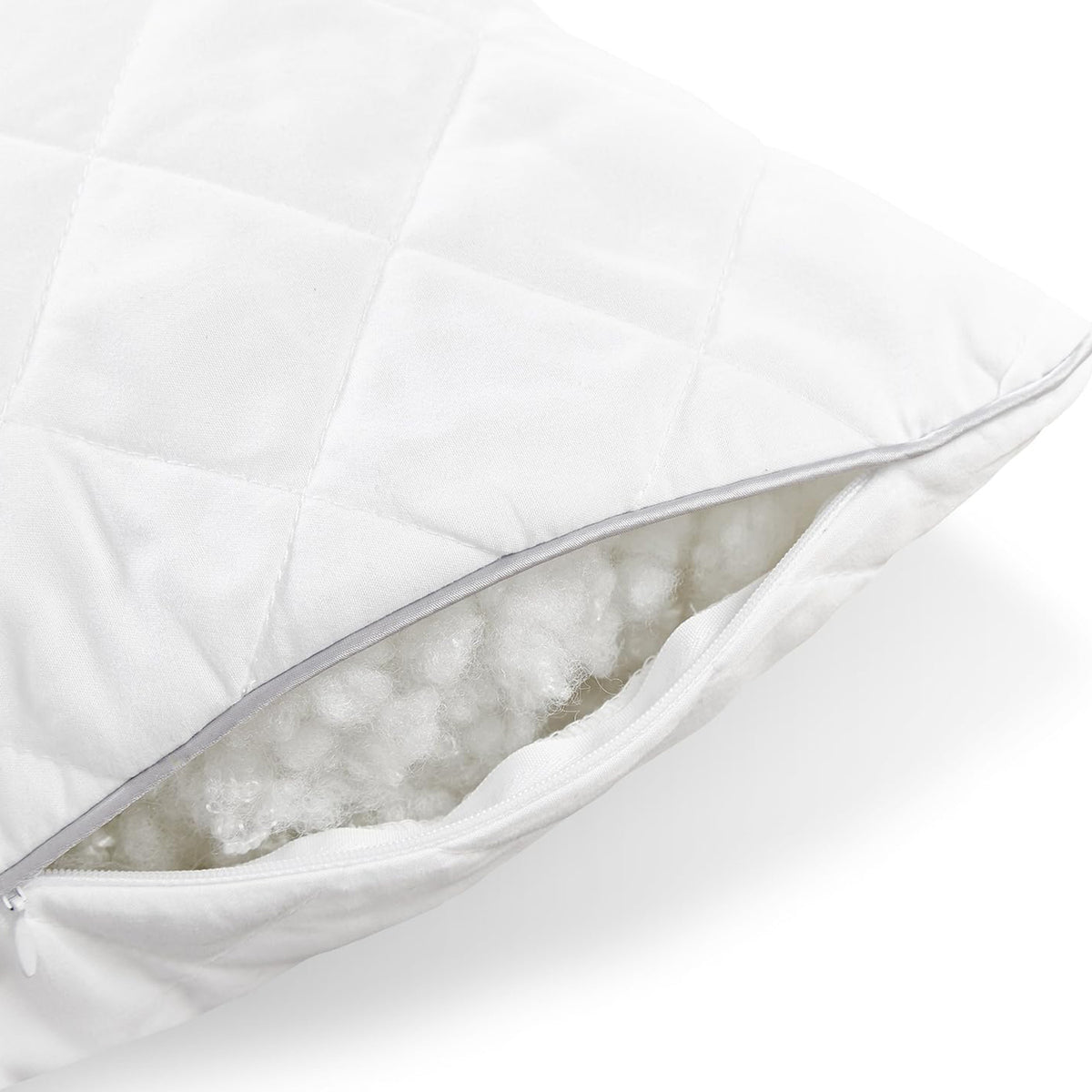 Kopfkissen - 40 x 80 cm - Füllgewicht 800 g mit weichem Mikrofaserkern und praktischem Reißverschluss für individuelle Befüllung.