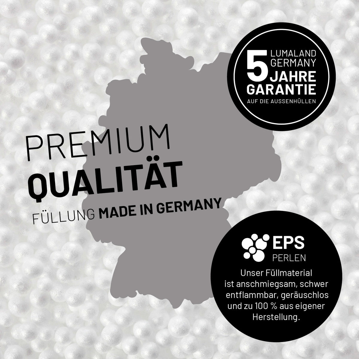 Modulares Lounge Set (2-tlg.) in Navyblau mit hochwertiger EPS-Füllung, 5 Jahre Garantie, Made in Germany, Für Indoor & Outdoor geeignet.