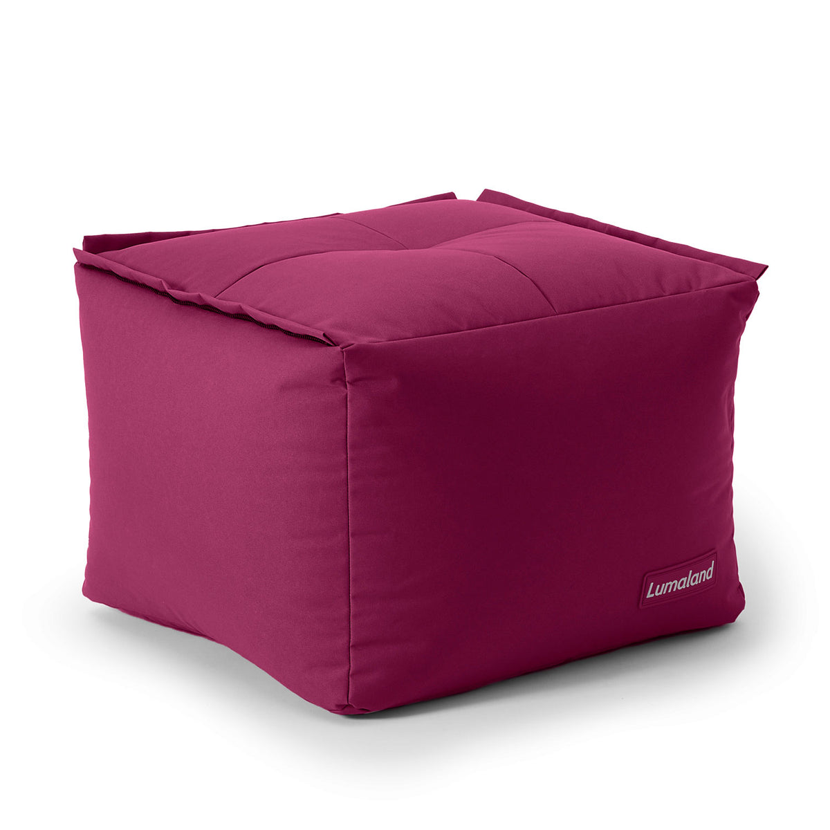 Sitzsack-Hocker (200 L) - Modulares System - indoor & outdoor - Rotwein, vielseitig, mit hochwertiger Füllung und robustem Bezug.