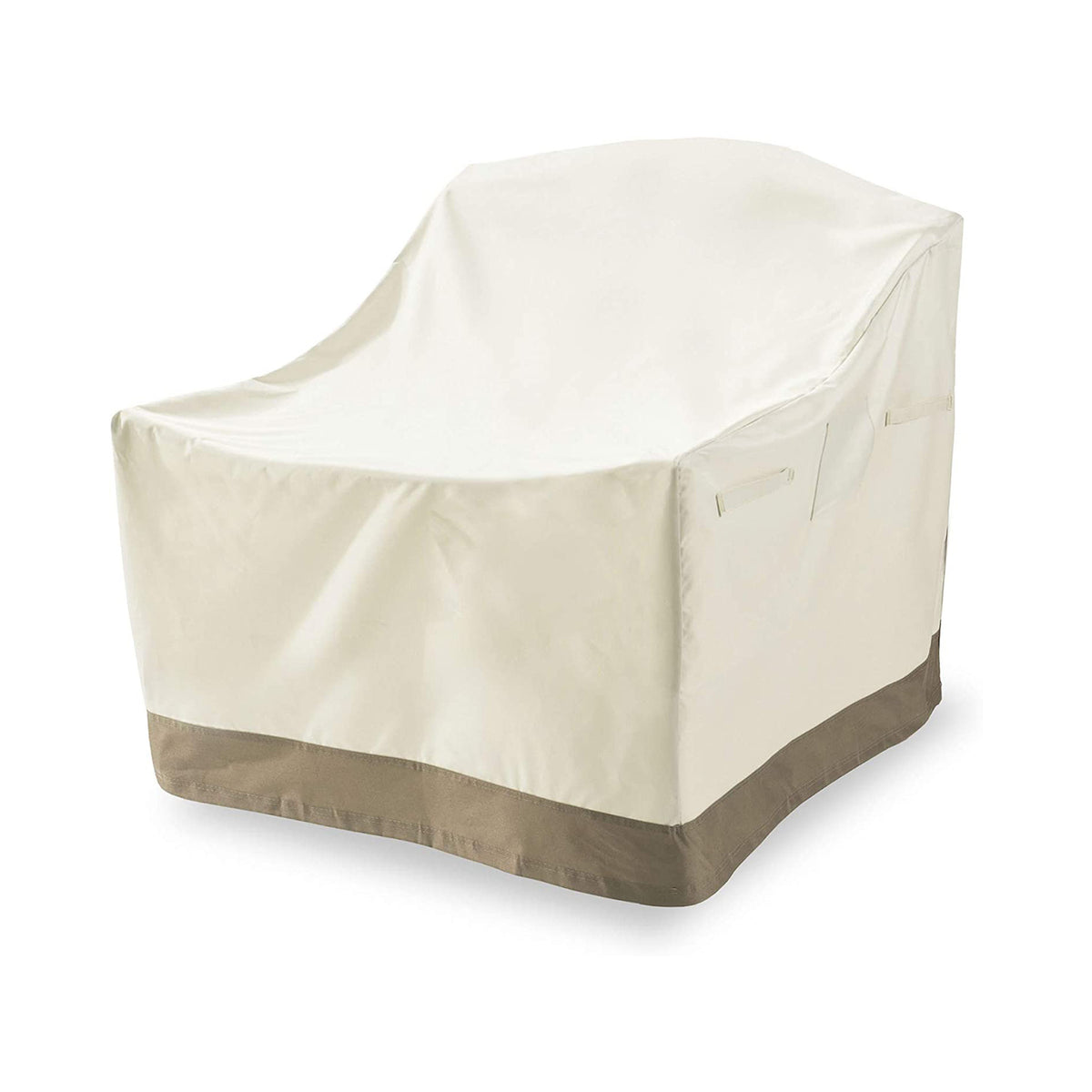 Abdeckplane für Gartenstühle - 64 x 79 x 102 cm - Beige, wasserfest, UV-beständig, aus robustem 600D Oxford Gewebe mit Tragegriffen.