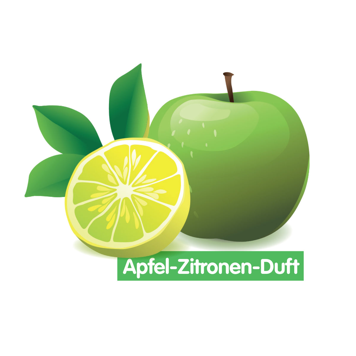 Abfluss-Fee Waschbecken Verschlussstopfen & Duftstein Zitrone/Apfel mit Apfel-Zitronen-Duft für frischen Geruch und sauberen Abfluss.