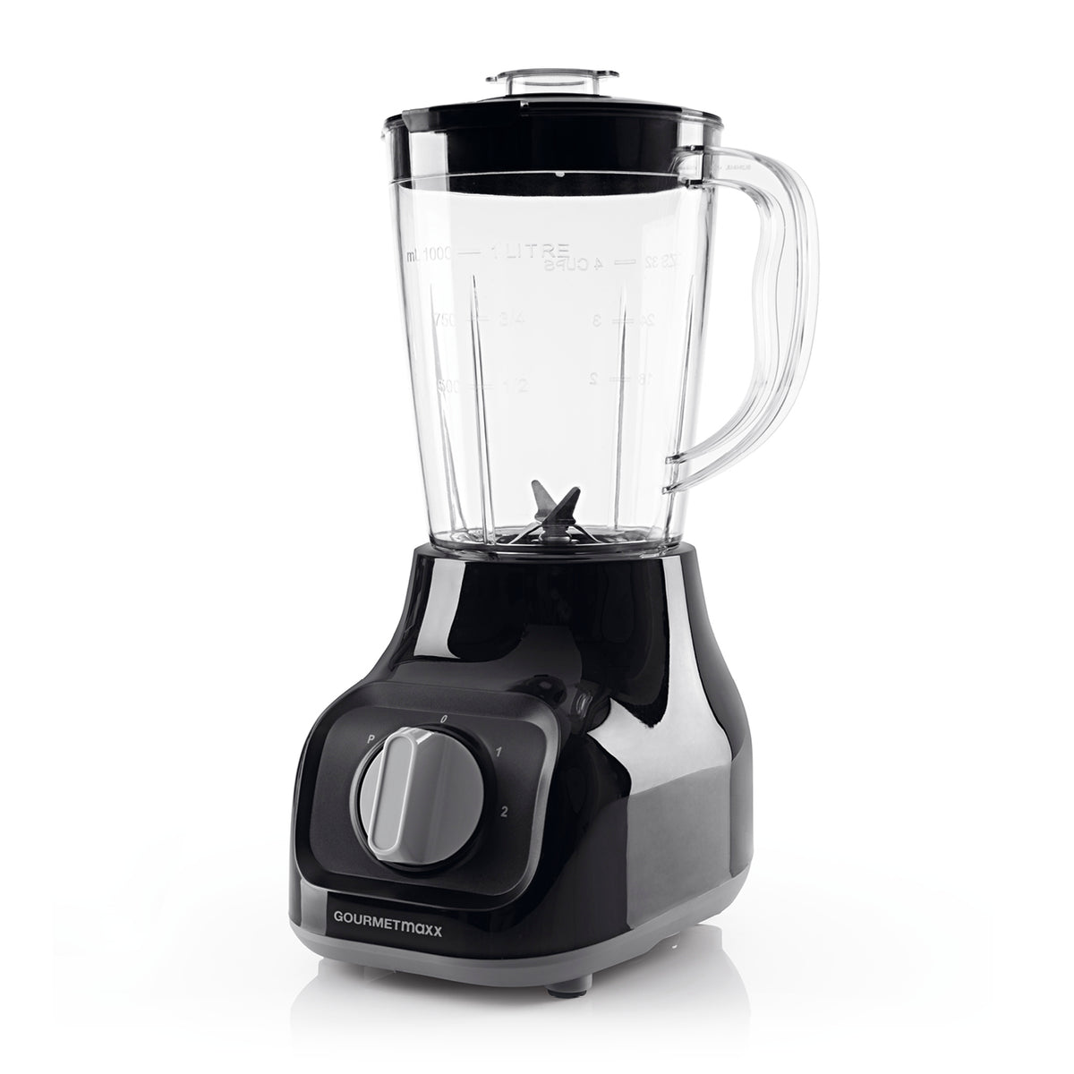 Standmixer - Einfaches Pürieren, Mixen & Zerkleinern mit 4 Edelstahlklingen und 2 Geschwindigkeitsstufen, modernes Design, sicherer Stand.