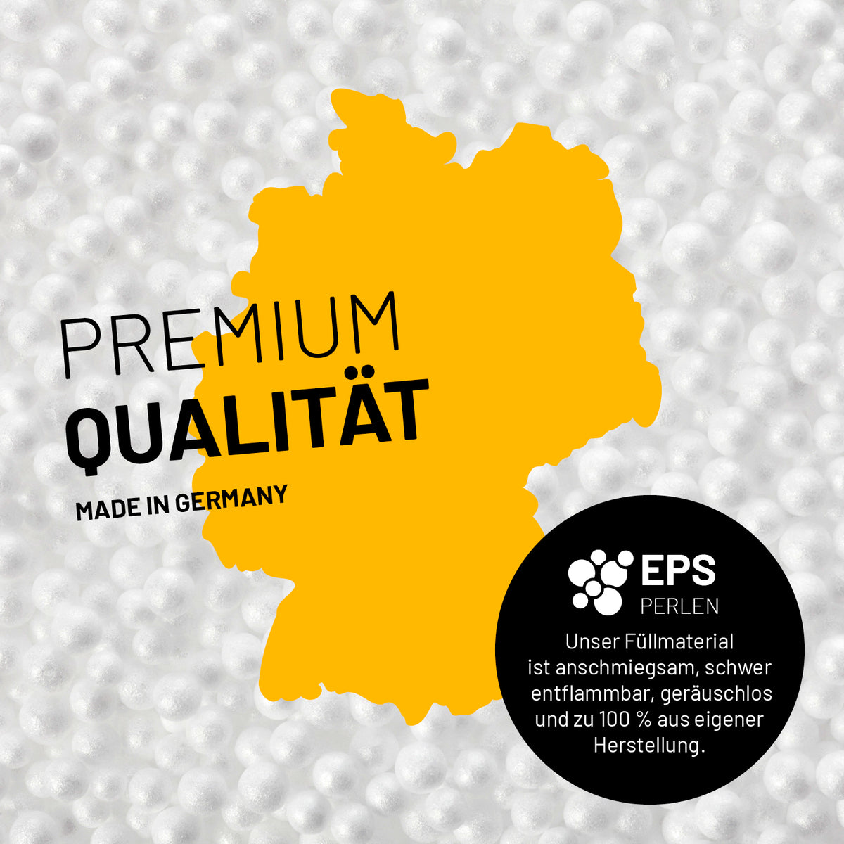 Sitzsack Drops (300 L) - Braun mit hochwertigen EPS-Perlenfüllung für bequemes Sitzen und Liegen, drinnen & draußen.