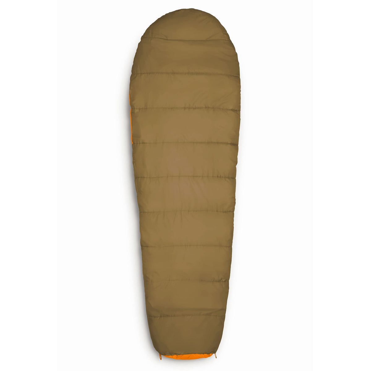 Camping Schlafsack Classic - Mumienschlafsack in Orange, 230x80x55 cm, wasserabweisend, atmungsaktiv, für Outdoor und Camping.