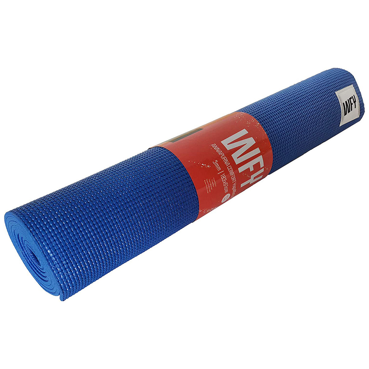 Fitnessmatte Yogamatte "Annapurna Comfort" - 183 x 61 cm, blau, rutschfest, weich und pflegeleicht für Pilates und Workout.