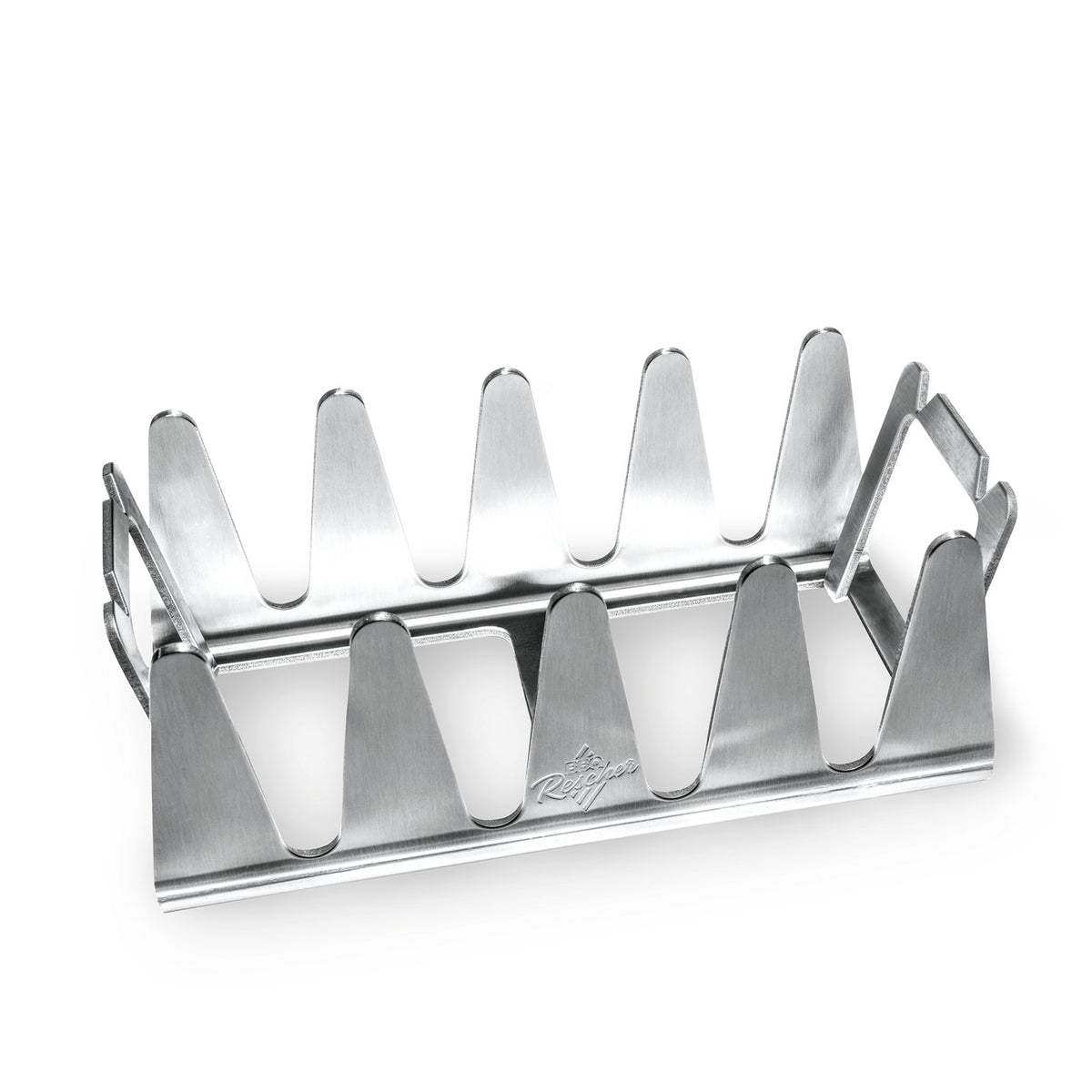 Multi-Grillständer aus Edelstahl zum indirekten Grillen von Fleisch und Fisch für krosse Krusten und saftiges Grillgut.