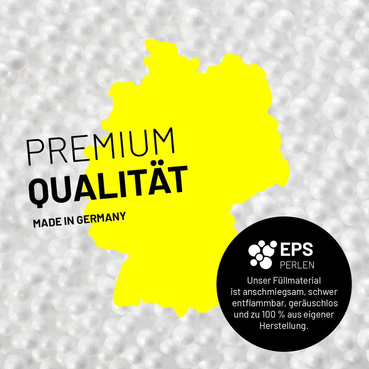 Sitzsack Drops (300 L) - hochwertige EPS-Perlenfüllung, langlebig, made in Germany, ideal für drinnen und draußen.
