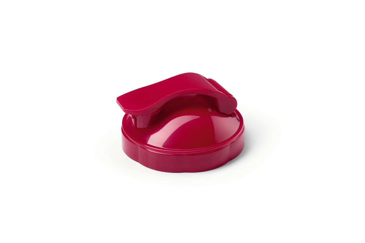 Deckel in Rot aus dem Zubehörset L für Mr. Magic Power 400 Pro ideal zum Frischhalten und To-go-Verwendung.