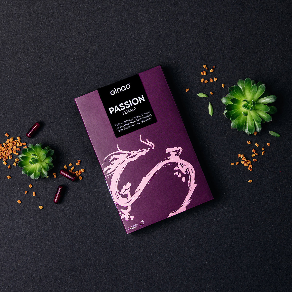 Nahrungsergänzungsmittel FEMALE - 2er-Set mit Vitamin B6, Zink, Rosenwurz, Bockshornklee, vegan, zuckerfrei, laktosefrei, glutenfrei.