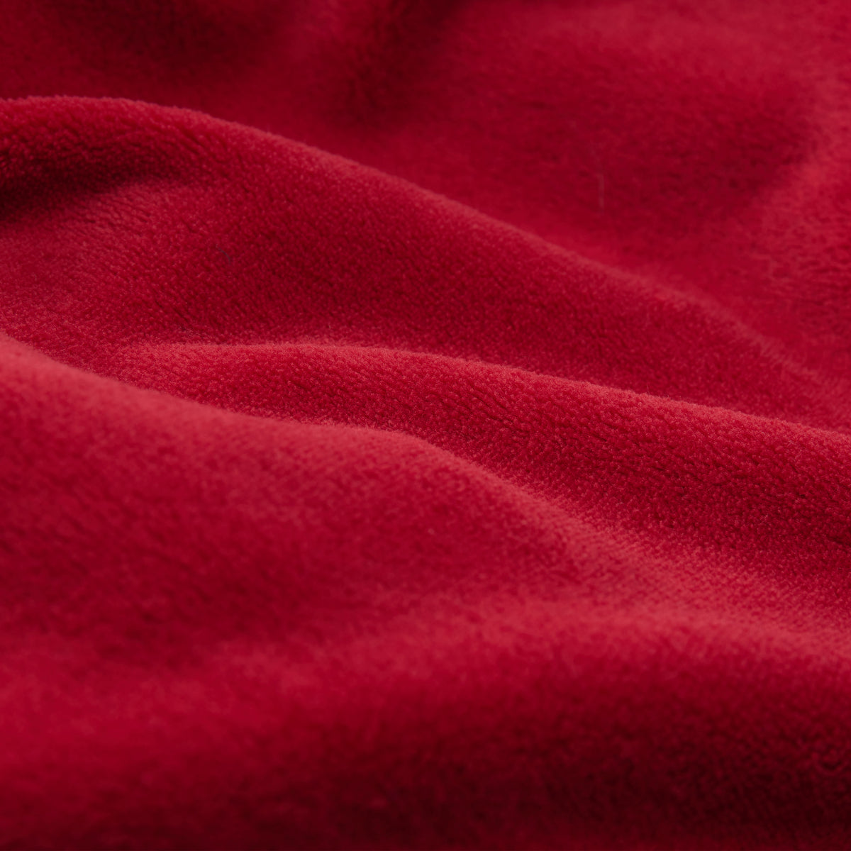 Luxury Mikrofaser Bademantel mit Kapuze für Damen und Herren in Rot, Größe XL, flauschig, schnelltrocknend und angenehm warm.