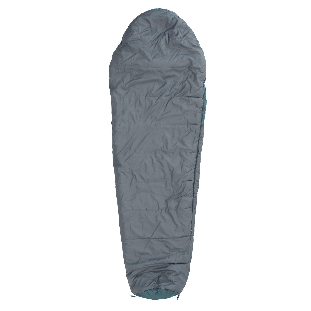 Camping Schlafsack Classic - Mumienschlafsack in Goblinblau, wasserabweisend, mit Konturkapuze und Wärmekragen, 230 x 80 x 55 cm.