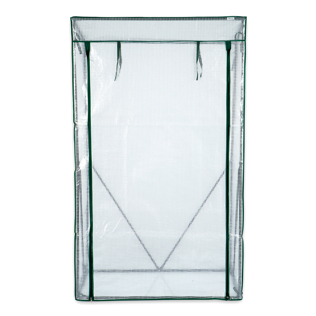 Folien-Gewächshaus - 100 x 50 x 158/170 cm, stabiles, lichtdurchlässiges PE-Gewächshaus mit Reißverschluss und Sicherungsschnüren.