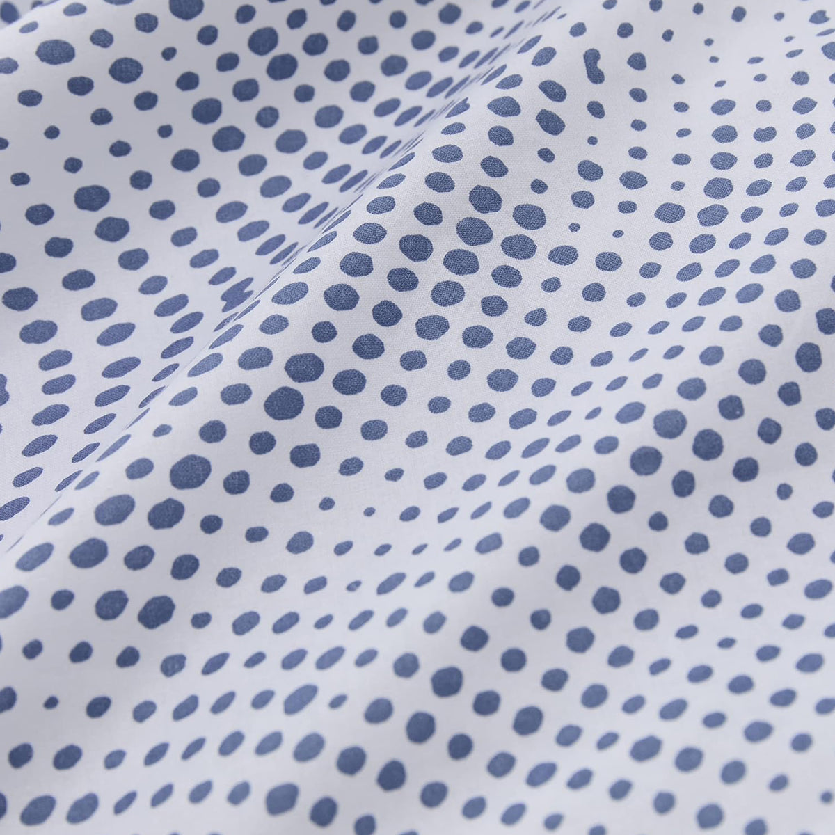 Bettwäsche im Galaxy-Punkte-Design Weiß-Blau mit hochwertigem Stoff und YKK-Reißverschluss, 135x200 cm Bettbezug & 80x80 cm Kissenbezug.