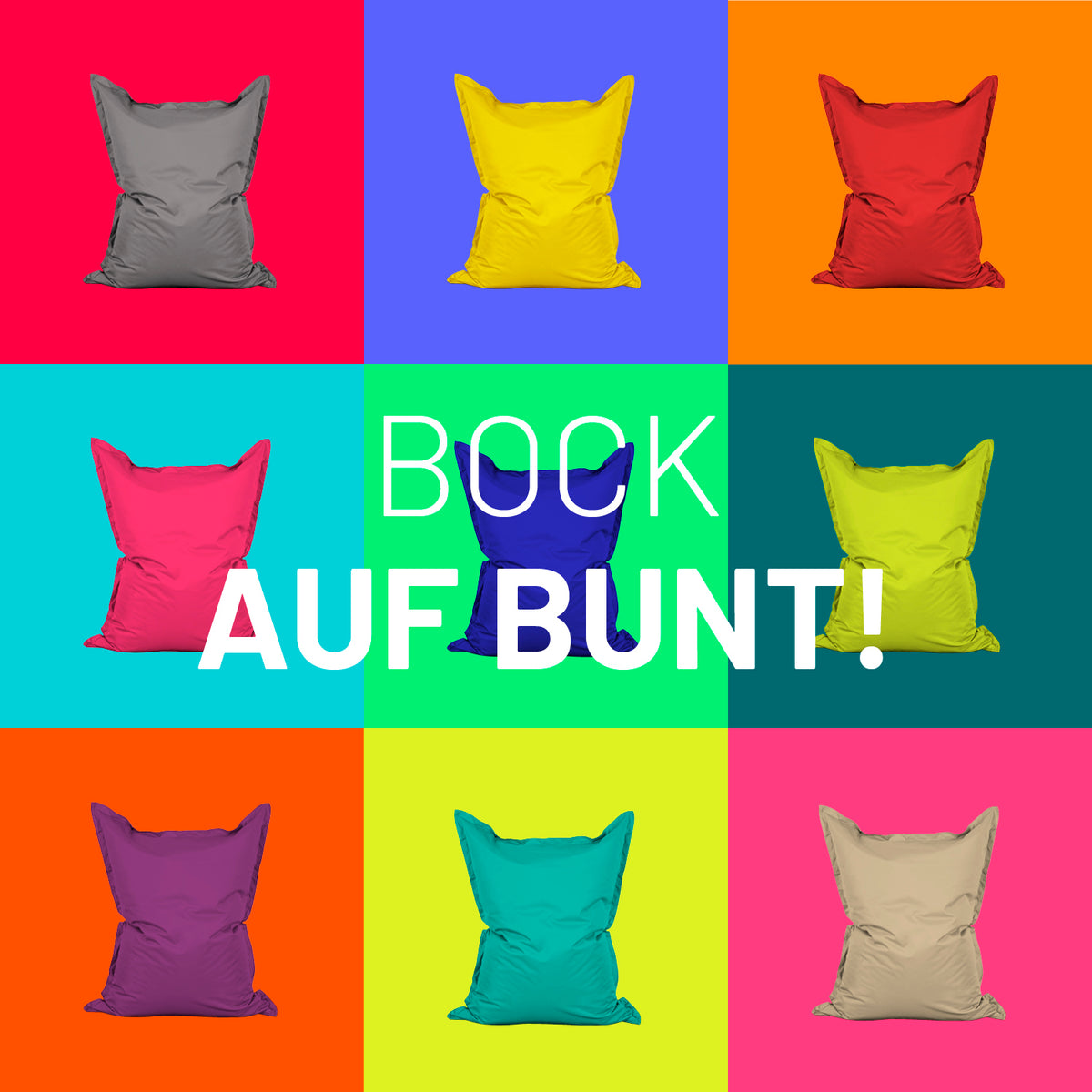Sitzsack Classic XXL (380 L) in Dunkelblau, modern, multifunktional für drinnen & draußen, mit robusten Nähten und pflegeleichtem Material.