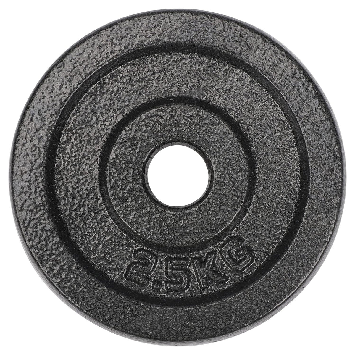 Gusseisen Hantelscheiben Gewichtscheiben 2,5 kg mit 28/29 mm Bohrung, langlebig und robust für Kraftsport und Training.