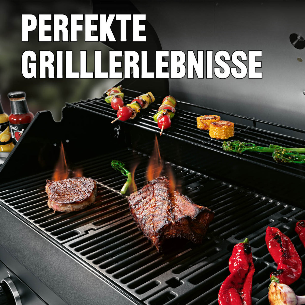 Gasgrill 6.1 mit großer Grillfläche und sechs Edelstahlbrennern für perfekte Grillerlebnisse und vielseitiges Grillvergnügen.