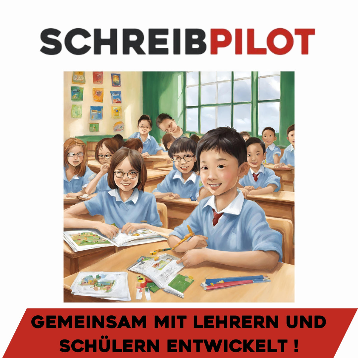 Heft-Set Buchstaben, Zahlen & Wörter mit Bleistift/Radiergummi - DIN-A4 für kindgerechtes Schreibenlernen mit Illustrationen und Schwungübungen.