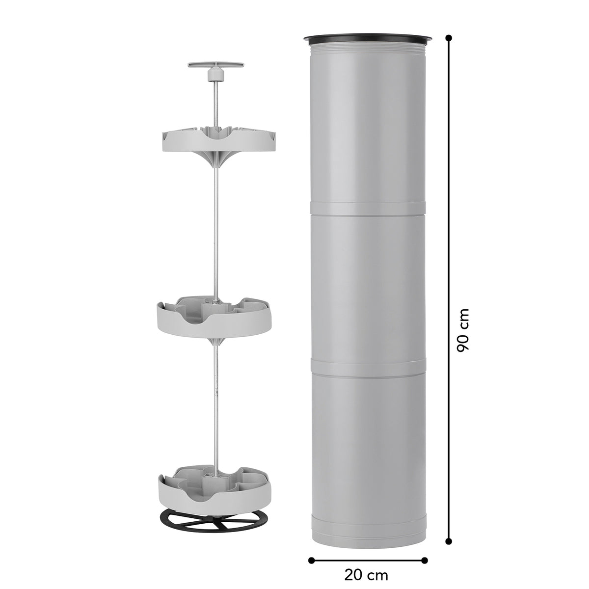 Flaschenkühler Outdoor für bis zu 13 Flaschen - grau, mit isoliertem Deckel und Platz für verschiedene Flaschengrößen, ideal für Gartenpartys.