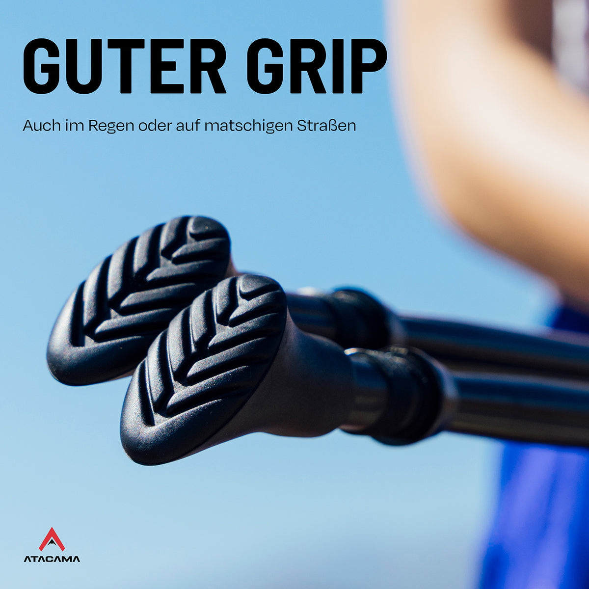 Nordic Walking Gummipuffer - 10er-Set mit rutschfestem Profil für sicheren Halt und Schutz auf Asphalt und matschigen Straßen.