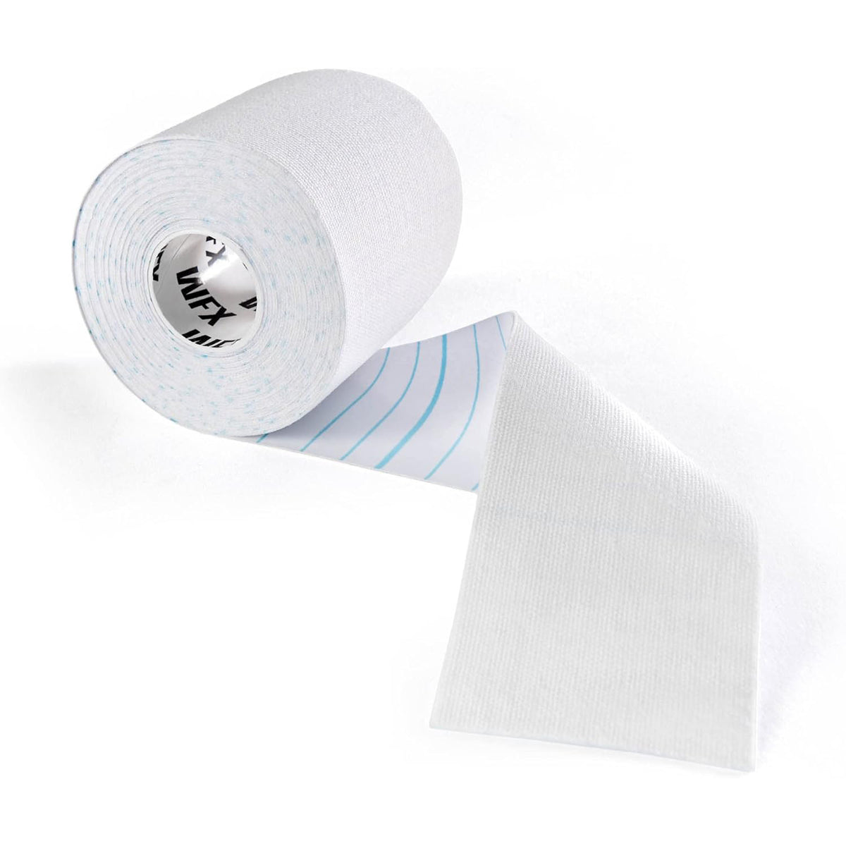 Kinesiologisches Tape - 7,5 cm x 5 m - Weiß, hautfreundlich, elastisch, atmungsaktiv und wasserbeständig, ideal für Sport und Therapie.