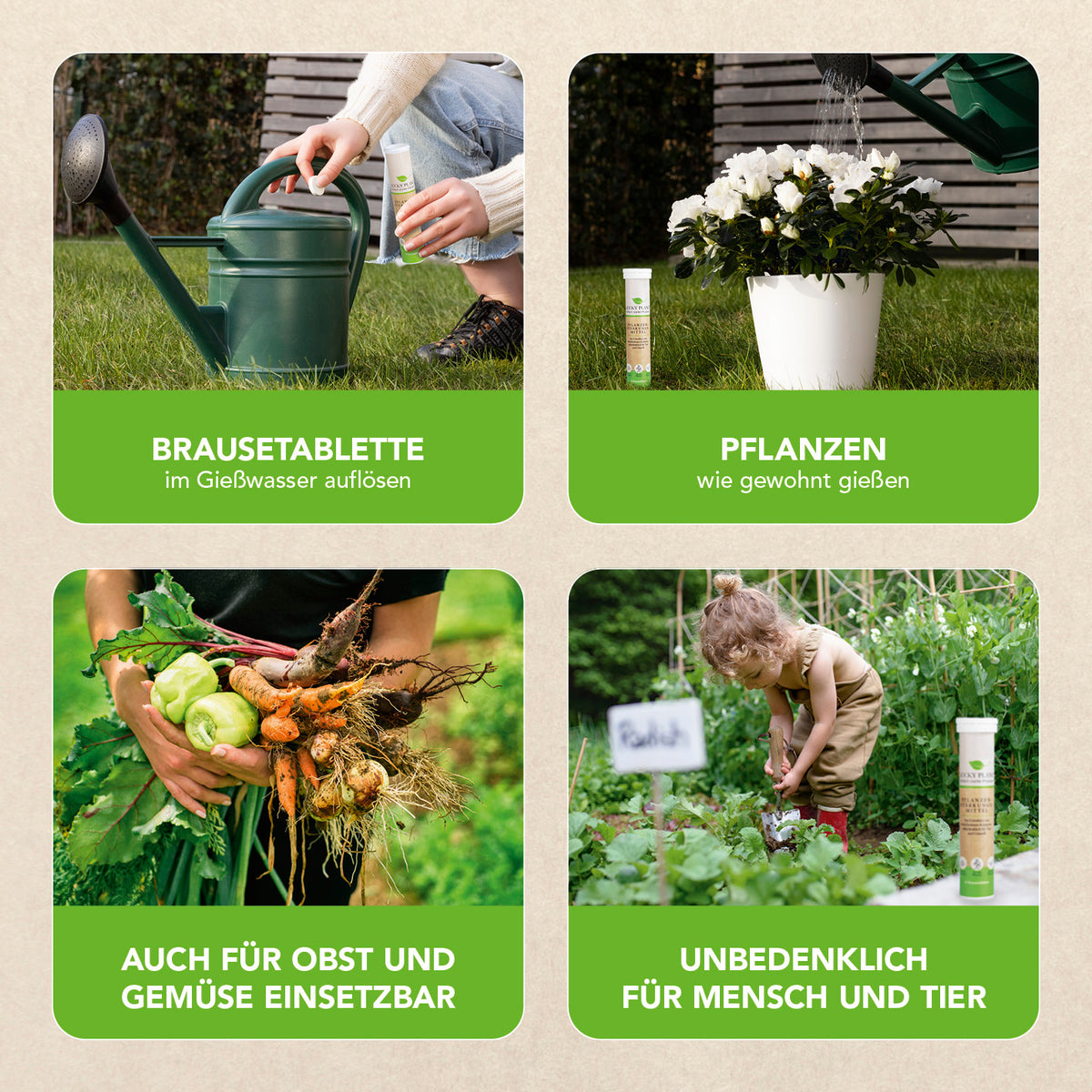 Pflanzenstärkung Tablette - 20 Tabs zur Förderung von gesundem Pflanzen- und Wurzelwachstum, geeignet für Obst, Gemüse und Zierpflanzen.