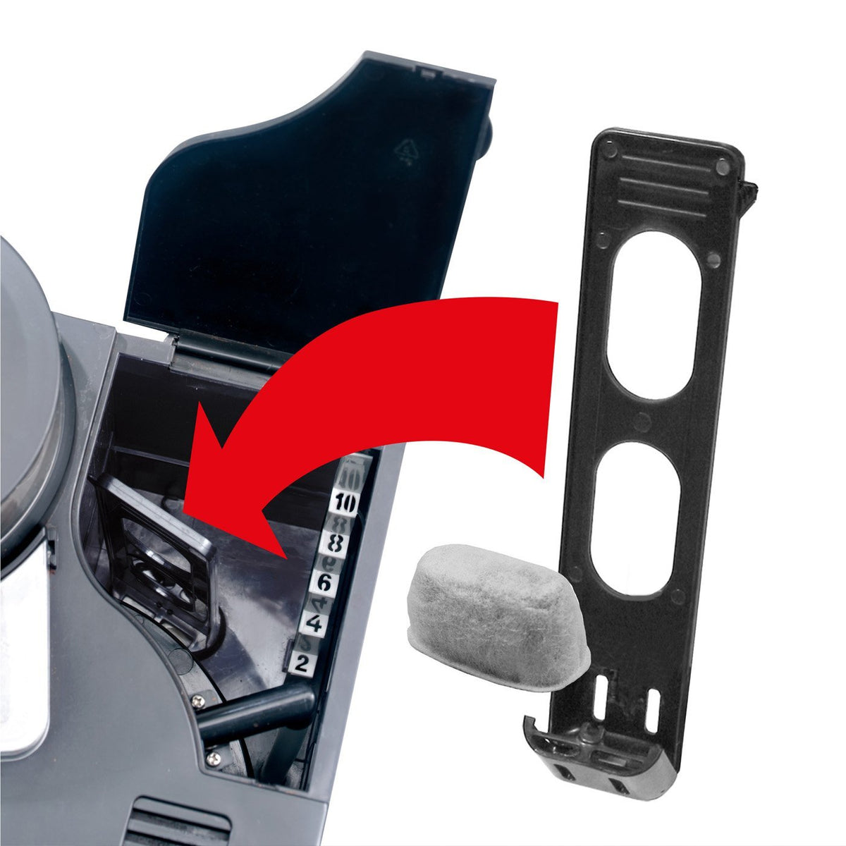 Original Aktivkohlefilter - 4 Stück | BASIC SELECTION für BEEM, verbessert Kaffeearoma durch Reduktion von Kalk und Chlor im Wasser.