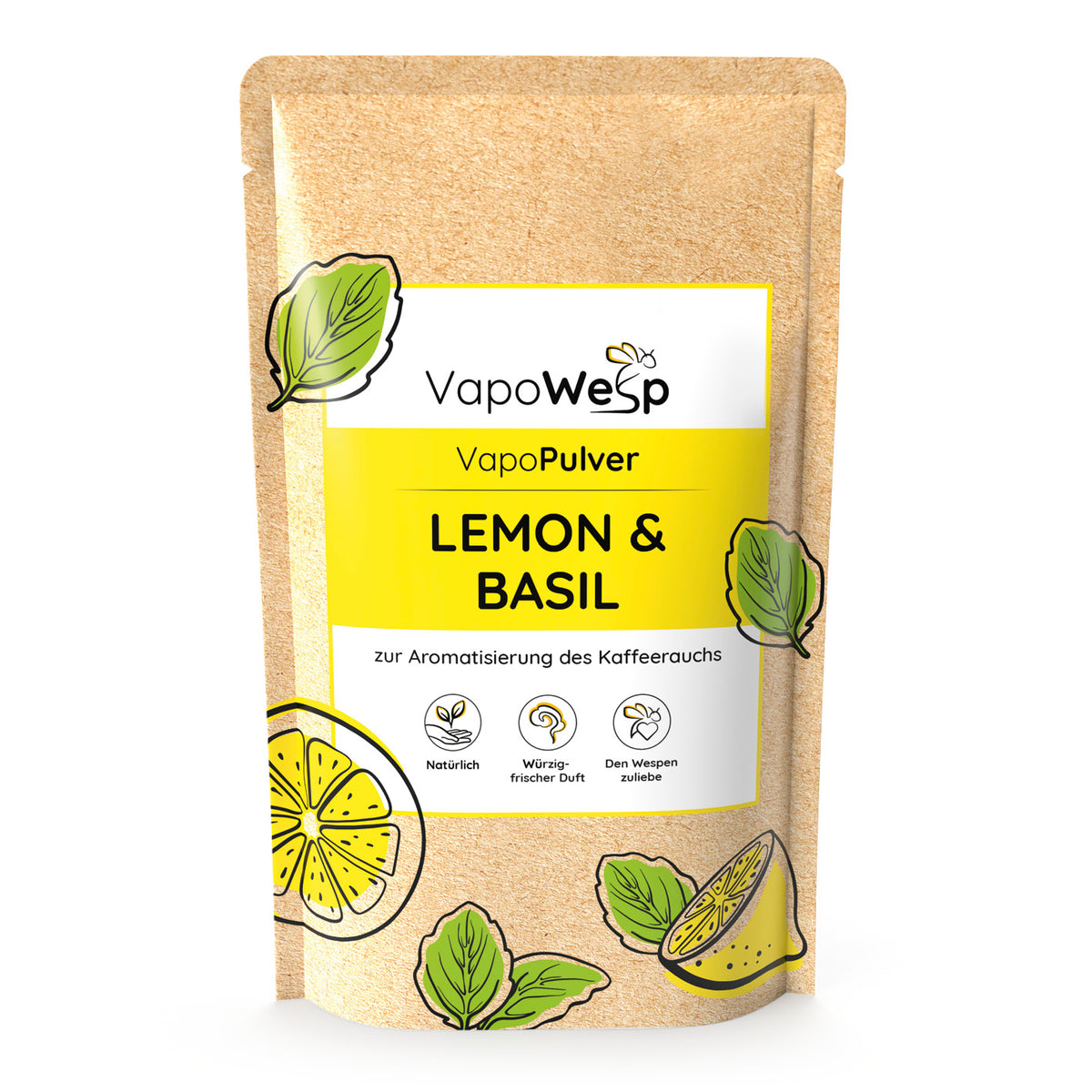Pulver-Set Orange & Rosemary (100 g) + Lemon Basil (100 g) + Hay Flowers & Thyme (100 g) mit aromatischem Duft für VapoWesp Räucherbox.