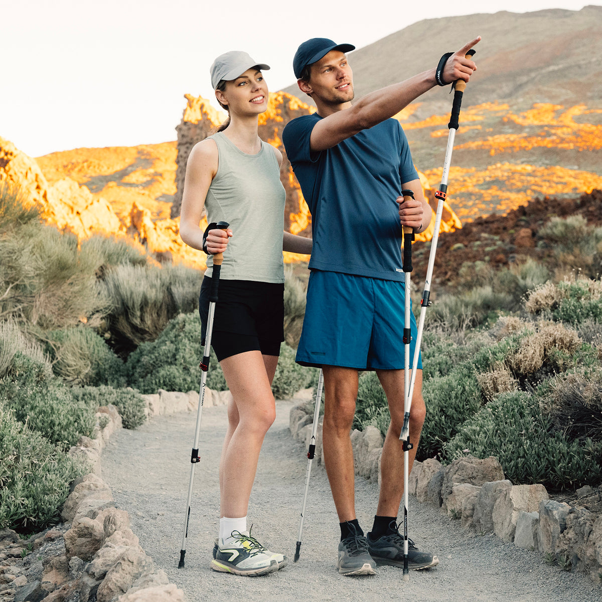Nordic Walking Gummipuffer - 10er-Set für sicheren Halt und Schutz beim Wandern und Trekking auf verschiedenen Oberflächen.