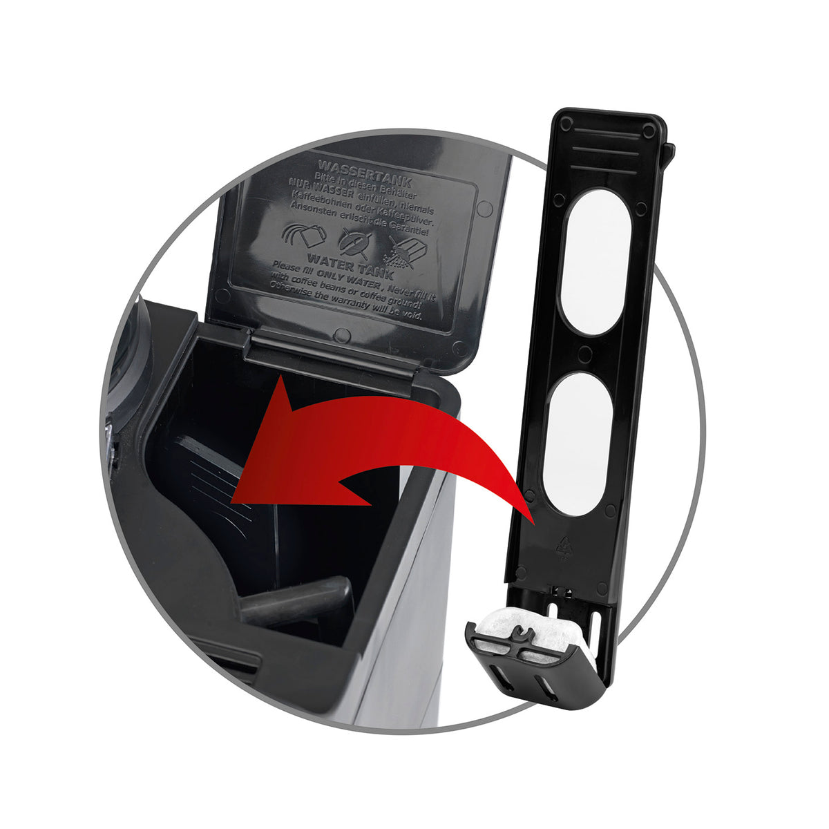 Original Aktivkohlefilter - 4 Stück | BASIC SELECTION zur Wasserfilterung für BEEM FRESH-AROMA-PERFECT Kaffeemaschinen.