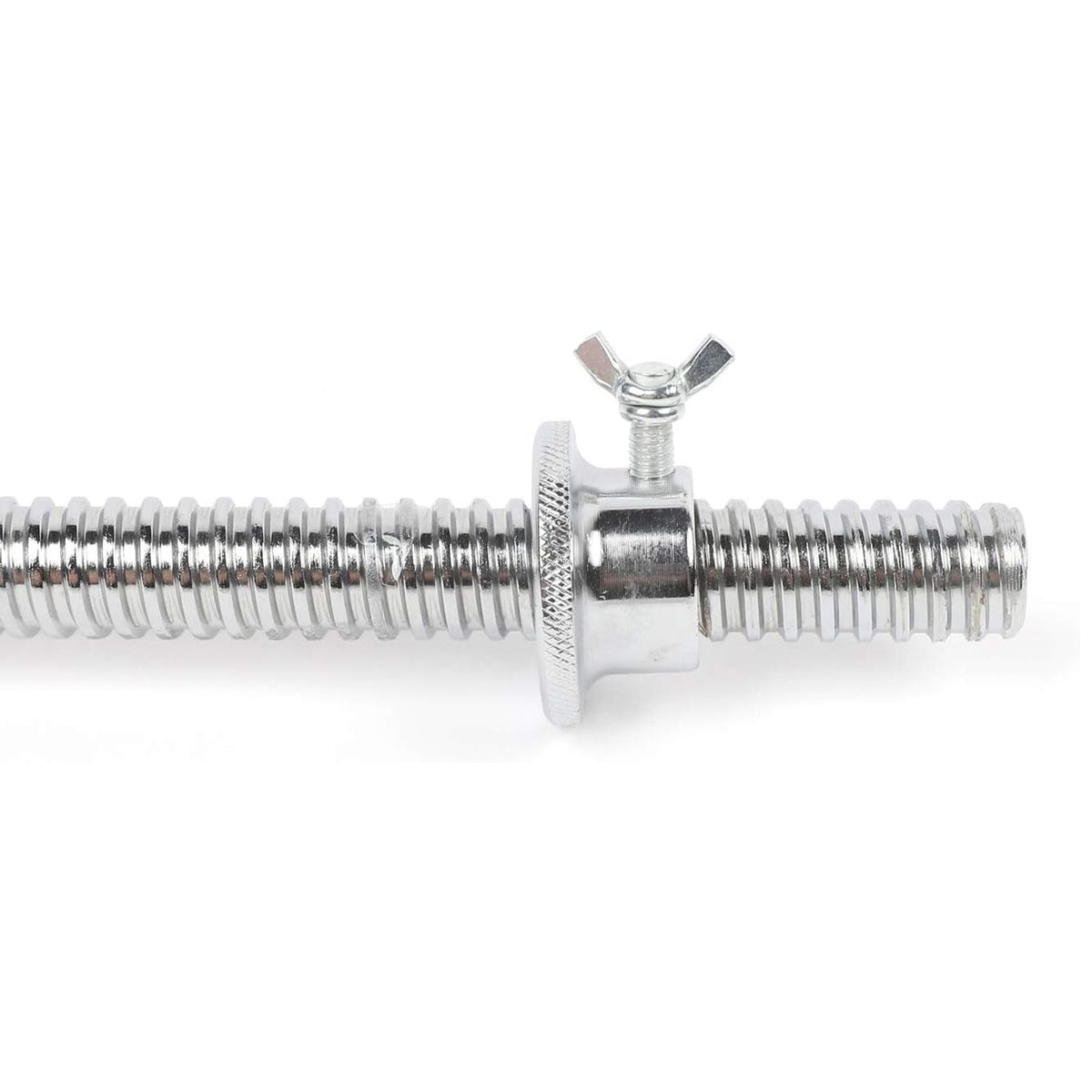 Langhantel-Stange - 120 cm aus Gusseisen mit Schraubverschluss, 25 mm Durchmesser, für vielseitiges Krafttraining geeignet.